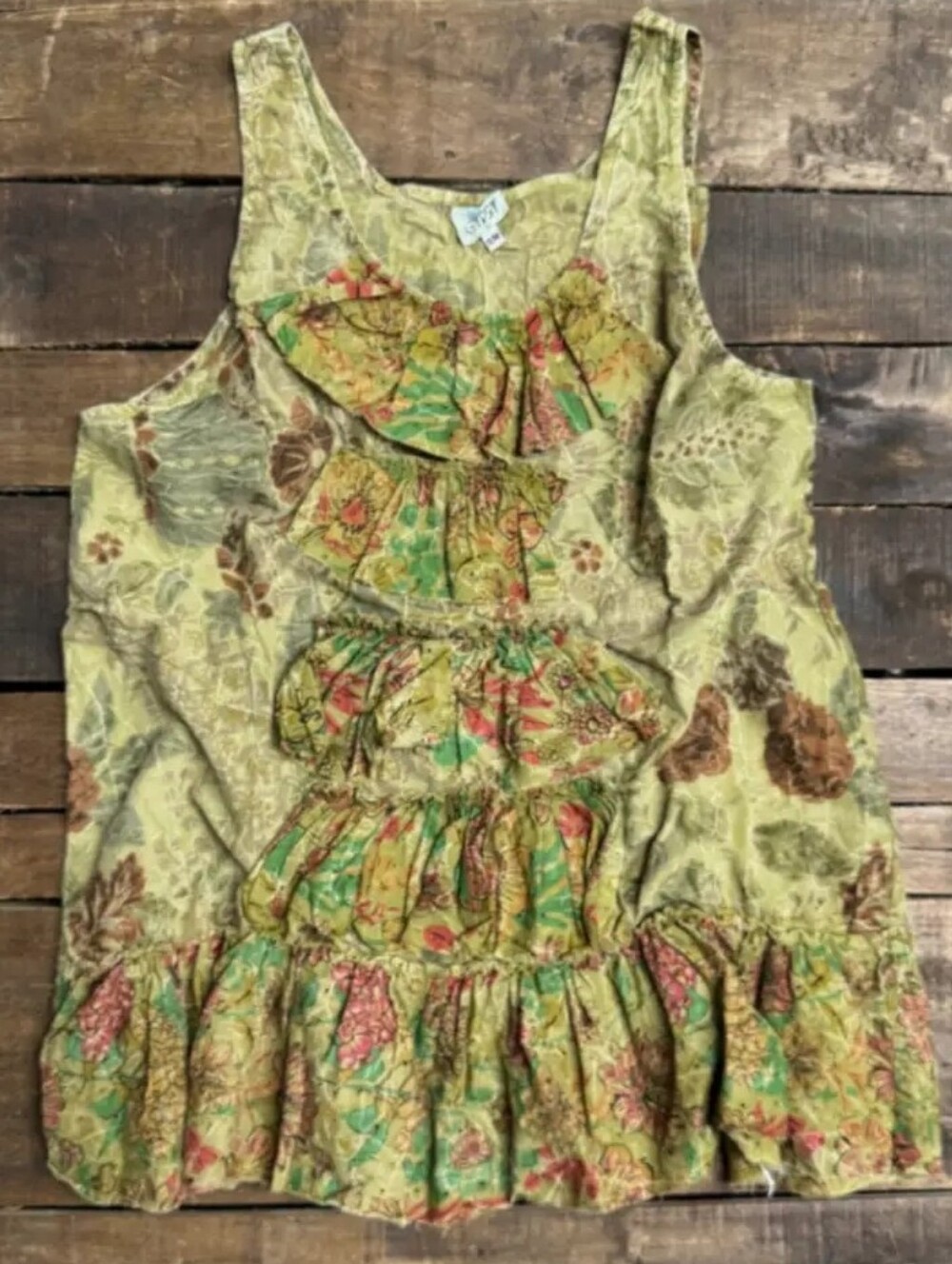 #2060 Jaded Gypsy Field Of Dreams Tank - Moss🌿